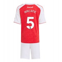 Stroje piłkarskie Arsenal Piero Hincapie #5 Koszulka Podstawowej dla dzieci 2025-26 Krótki Rękaw (+ szorty)